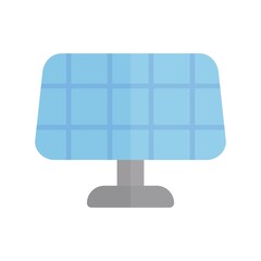 Canvas Print - Solar Panel Flat Light Vector Icon Design