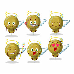 Sticker - Yellow lolipop wrapped cartoon designs as a cute angel character