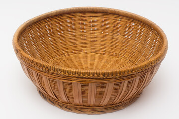 Wall Mural - Industrial arts a wicker basket. A folklore product that can serve as a decoration or even for practical use.