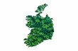 Green Forest Map of Ireland