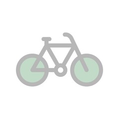 Sticker - Bicycle Filled Light Vector Icon Design