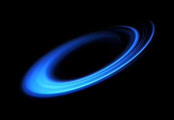 Wall Mural - Glow swirl light effect. Circular lens flare. Abstract rotational lines. Power energy element. Luminous sci-fi. Shining neon lights cosmic abstract frame. Magic round frame. Swirl trail effect. Glint