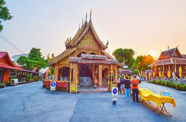 Sticker - The Viharn of Silver Temple, Chiang Mai, Thailand