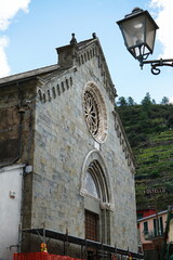 Sticker - Church of San Lorenzo martyr Manarola, Cinque Terre, Italy