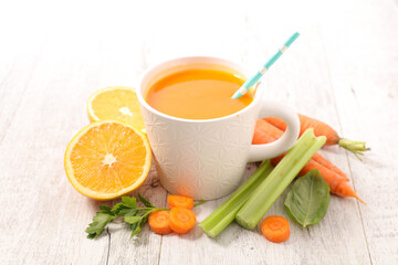 Sticker - vegetable soup- diet food and ingredient