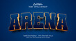 Editable text effect, Arena text effect template