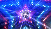 Mirror Ball Disco Lights Club Dance Party Glitter 3D Illustration