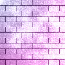 Bright Purple Brick Wall Texture Background.