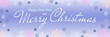 © Ana - Christmas banner with snowflakes, with the text Merry Christmas and a Happy New Year