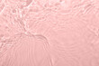 © Asia Tsyhankova - Fresh water background. Light gossamer pink pattern with natural rippled water texture. Top view with copy space. Cosmetic water surface background.