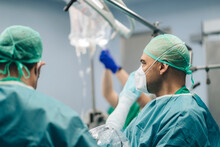 Male Surgeons In Operating Room