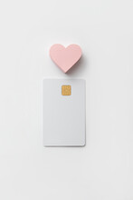 Pink Heart And Credit Card