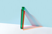 Green, Red And Orange Plastic Strips