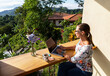 © Raymond Forbes Photography/Stocksy - Home office with businesswoman