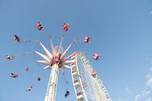 Carousel At Amusement Park