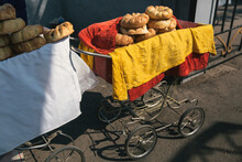 Round Bread In A Baby Carriage