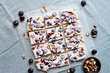 © Jill Chen/Stocksy - Frozen blueberry yoghurt bark
