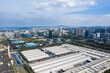 © YiChao Ma/Stocksy - Aerial shot of a modern car factory