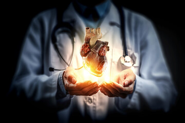 Wall Mural - moderm medicine. cardiology . mixed media