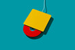 © Juan Moyano/Stocksy - a red cd in a yellow cd reader