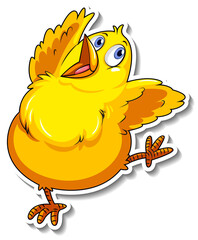 Sticker - Little yellow bird animal cartoon sticker