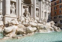 The Famous Trevi Fountain, In Rome