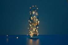 Virgin Mary Statue With Glowing Garland