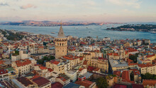 Istanbul Aerial View, Galata Tower, Turkey