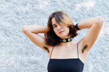 Young Person Showing Their Armpit Hair