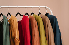 Rack With Linen Clothes
