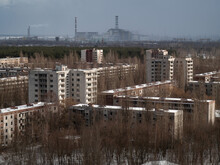 Pripyat And The Chernobyl Power Plant. 