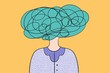 © Gemma can fly/Stocksy - Mental health overthinking problems illustration