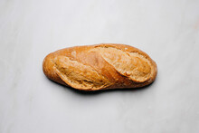 Top View Of Isolated Wheat Bread