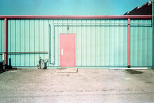 Warehouse With A Pink Door