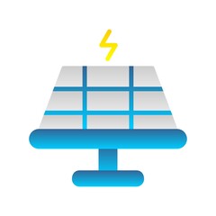 Sticker - Solar Cell Flat Gradient Vector Icon Design