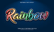 © saidalakhyar - Rainbow text style - Editable text effect