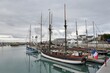 beautiful sailing ship at Port-Haliguen harbor in Brittany. France