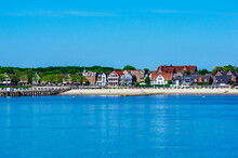 Germany, Schleswig-Holstein, Wyk Auf Fohr, Clear Sky Over Coastal Town On Fohr Island In Summer