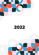 © SyahCreation - Happy new year 2022 background. Colorful poster vector illustration for greeting card, party invitation card, website banner, social media banner, background, cover design template, marketing material