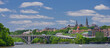 Georgetown and Key Bridge over Potomac River - Washington D.C. United States	
