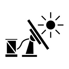 Poster - Solar cell icon