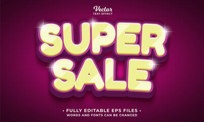 Wall Mural - super sale text effect editable eps cc