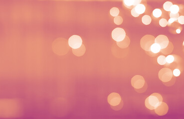 Wall Mural - defocused lights in pink tinted