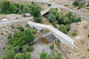Wall Mural - Mirchinge Bridge is located in Handere village of Divriği district. The bridge was built during the Anatolian Seljuk period. Sivas, Turkey.
