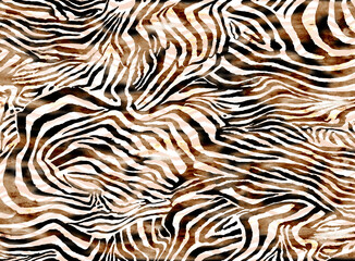 Wall Mural - Seamless zebra texture, tiger fur, animal print