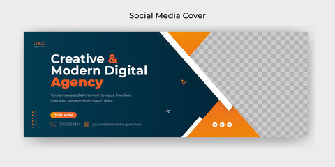 webinar facebook cover banner template social media post design