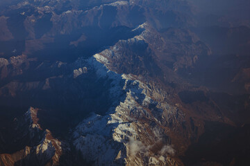  Himalaya Berge aufgenommen aus dem Flugzeug 