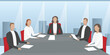 Board of directors. Vector illustration.