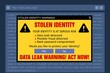 Stolen identity fake online message