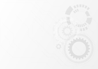 Wall Mural - black and white technology abstract background innovation concept vector with some elements of this 